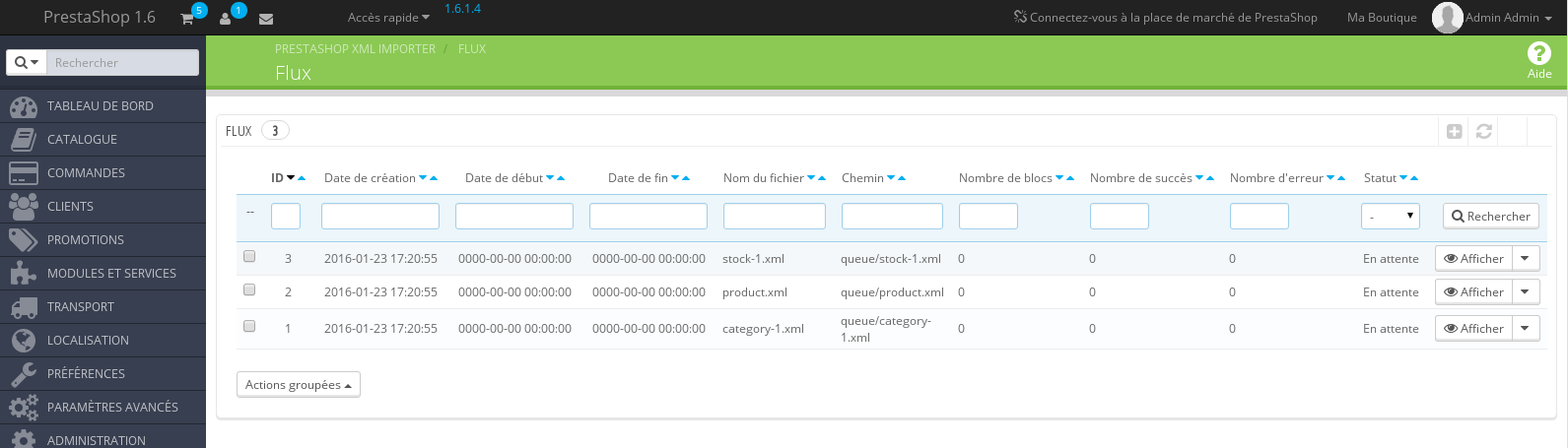 PrestaShop XML & CSV Importer